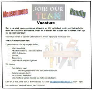 Vacature